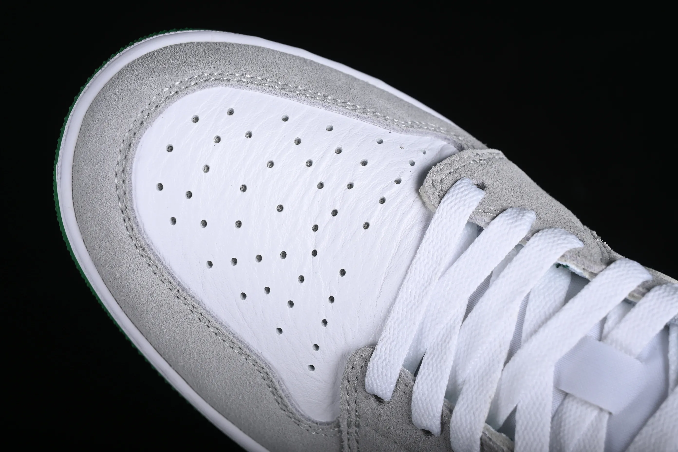 All categories Air Jordan Jordan series basketball shoes Air Jordan 1 Low G version pure original Air Jordan 1 Low Golf AJ1 Joe 1 new golf version gray white green color DD9315-112